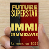 003 A Autographed January 2026 Immi Davis Business Card