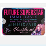 45 A signed February 2024 Immi Davis Business Card