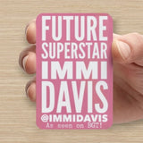 002 AAA July 2026 Autographed Business Card Immi Davis