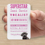 18 A March '22 Genuine Signed Immi Davis Business Card