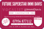 21 June ‘22 Edition Genuine Signed Immi Business Card